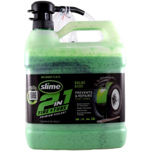 Opravný tmel pro duše a bezdušové pneu 2v1 SLIME 3,8L – včetně pumpy